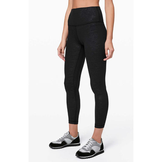 Lululemon Align Pant II Leggings 25" Stride Emboss Black 4