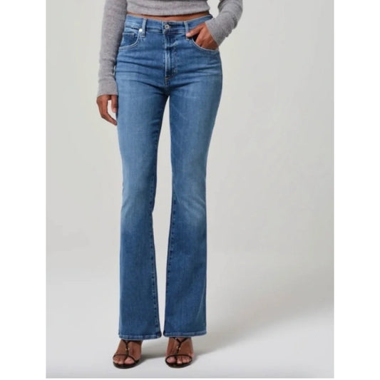 Citizens of Humanity Lilah High Rise Bootcut Jeans Medium Wash Blue 24