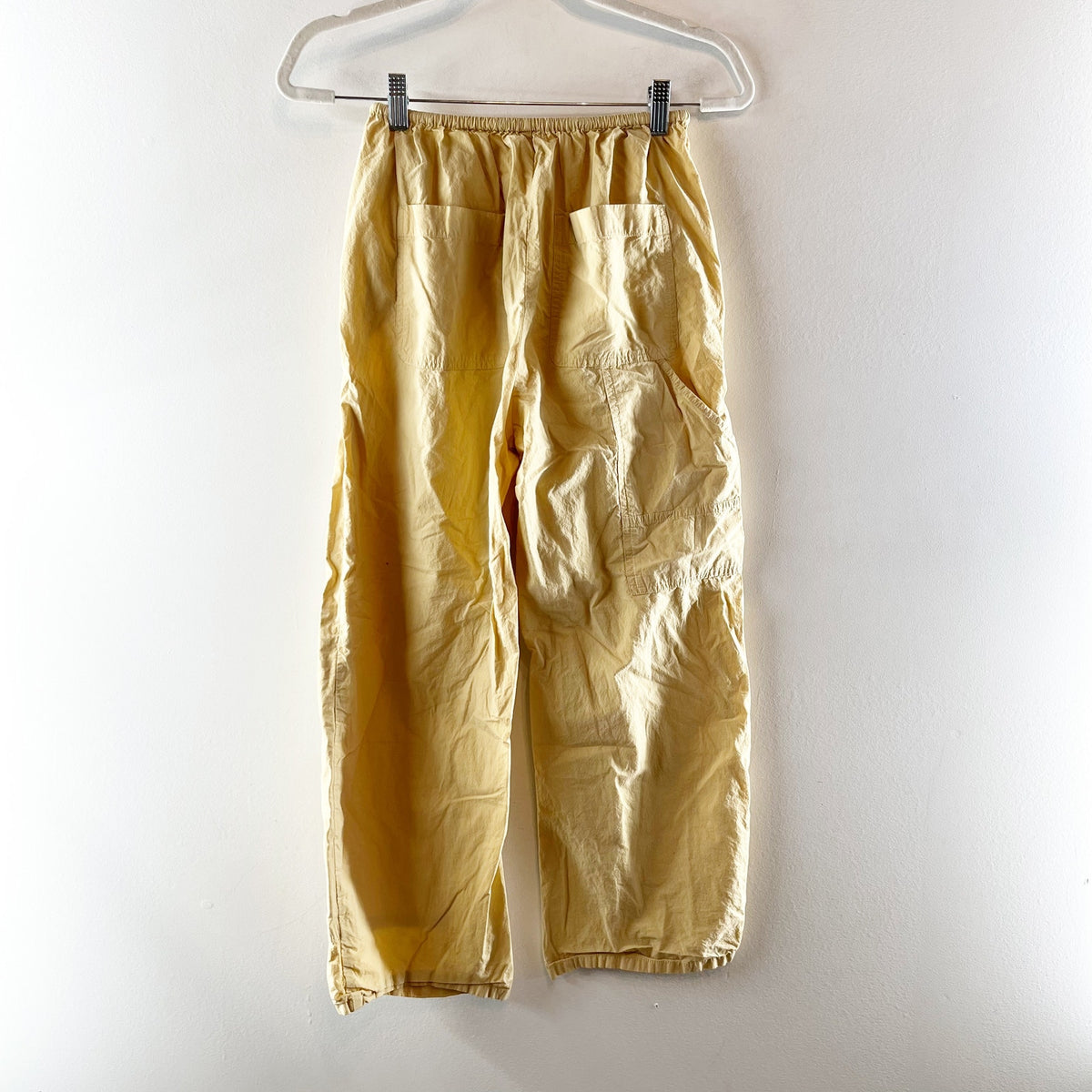 Pistola Theo Pull On Poplin Cotton Relaxed Fit Pants Light Tumeric Golden Yellow