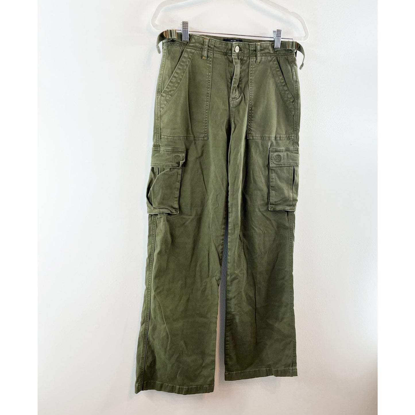 Sanctuary Reissue High Rise Wide Leg Cargo Pants Moss Green XS
