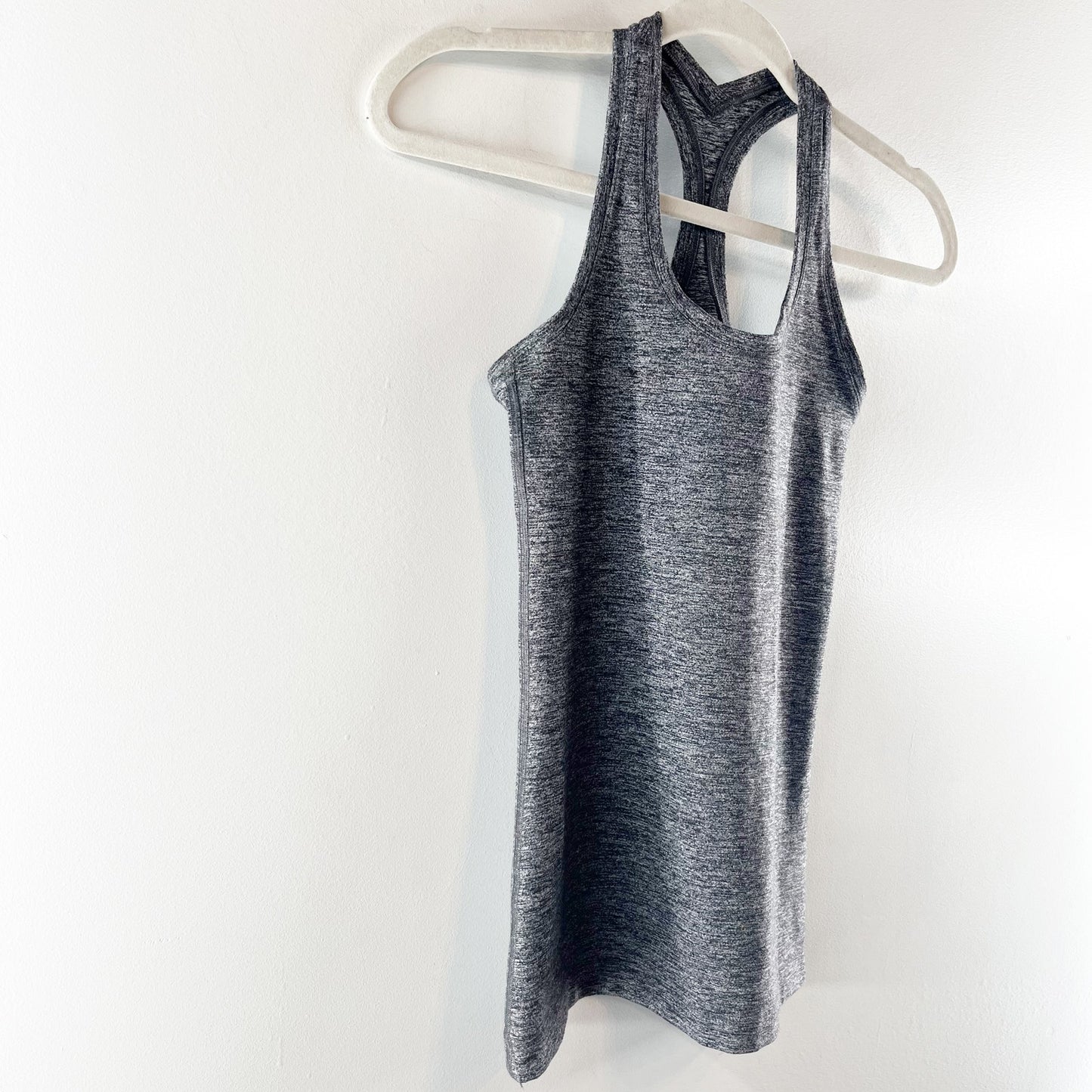 Lululemon Cool Sleeveless Scoop Neck Racerback Tank Top Heathered Deep Coal