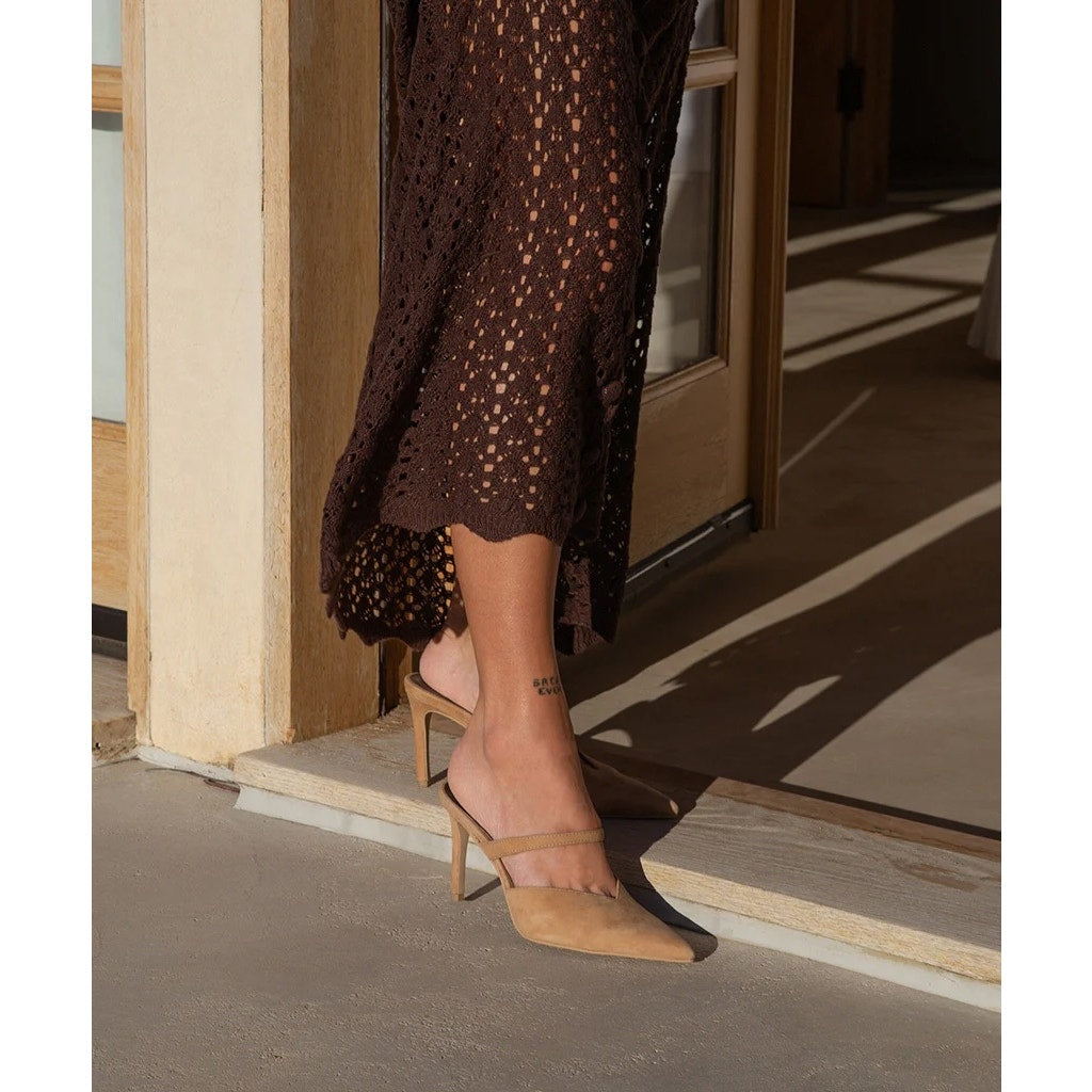 Dolce Vita Kanika Mule Kitten Heels Tan 10