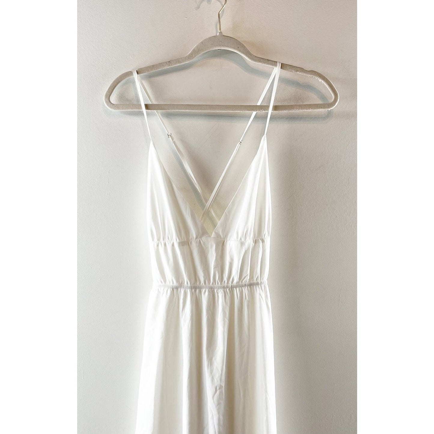Princess Polly Mckew Sleeveless Crossback Tiered Maxi Dress White 8
