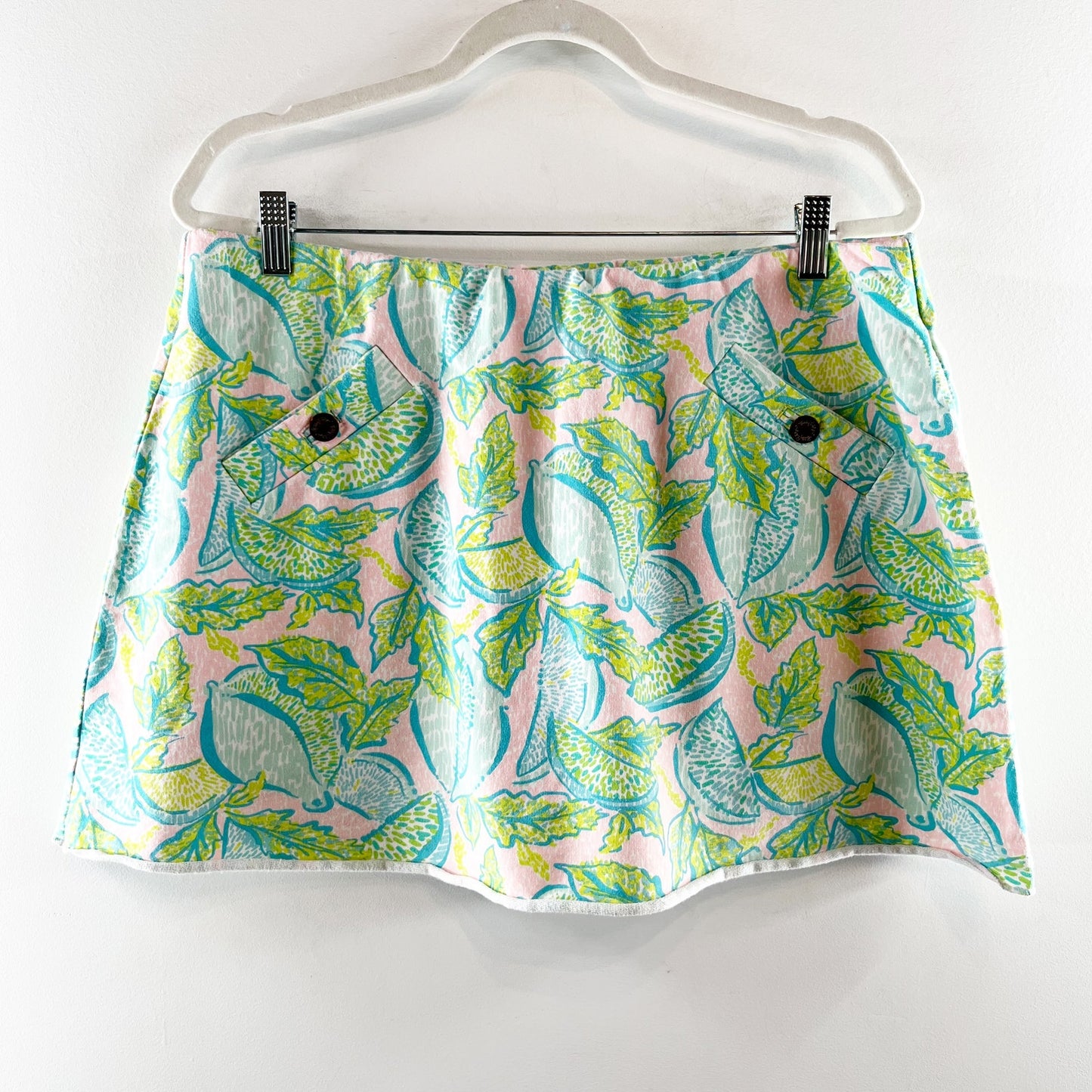 Lilly Pulitzer Madison Mini Skirt Skort Vitamin Sea Green XL