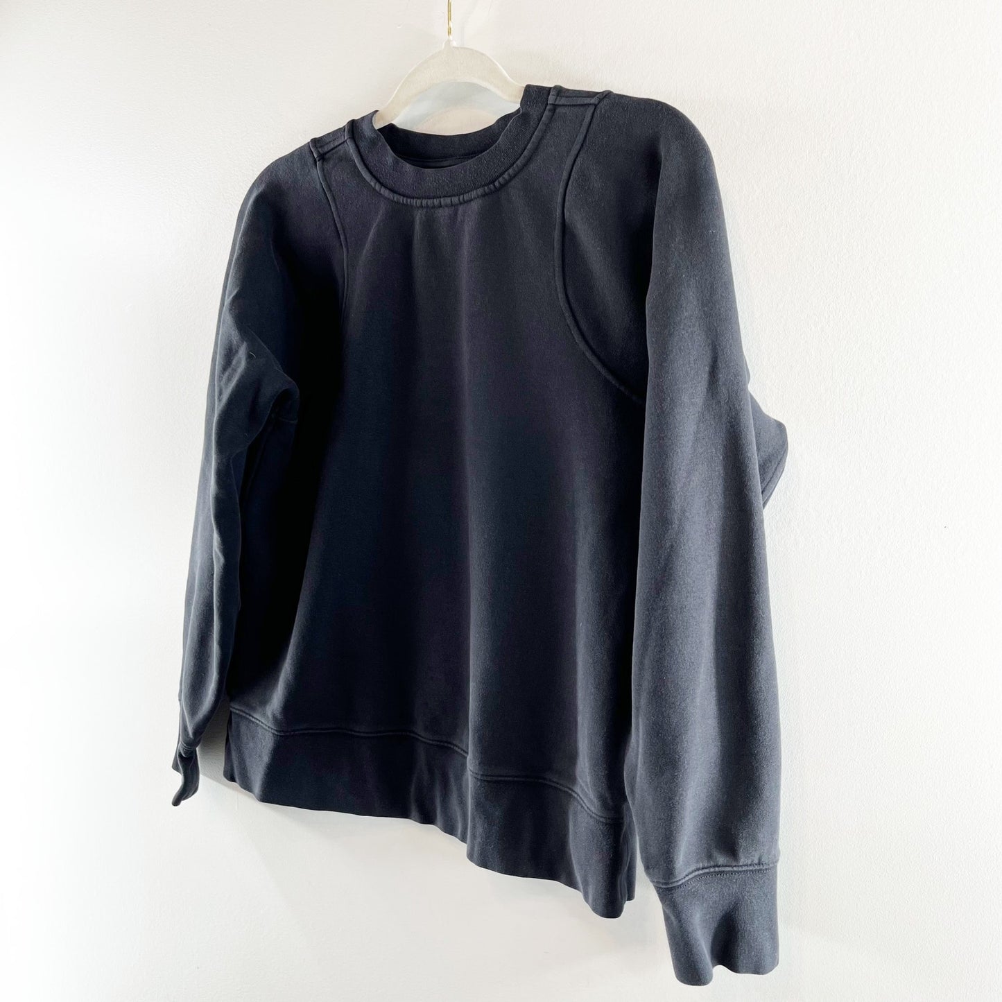 Lululemon Loungeful Crewneck Pullover Sweatshirt Black Small