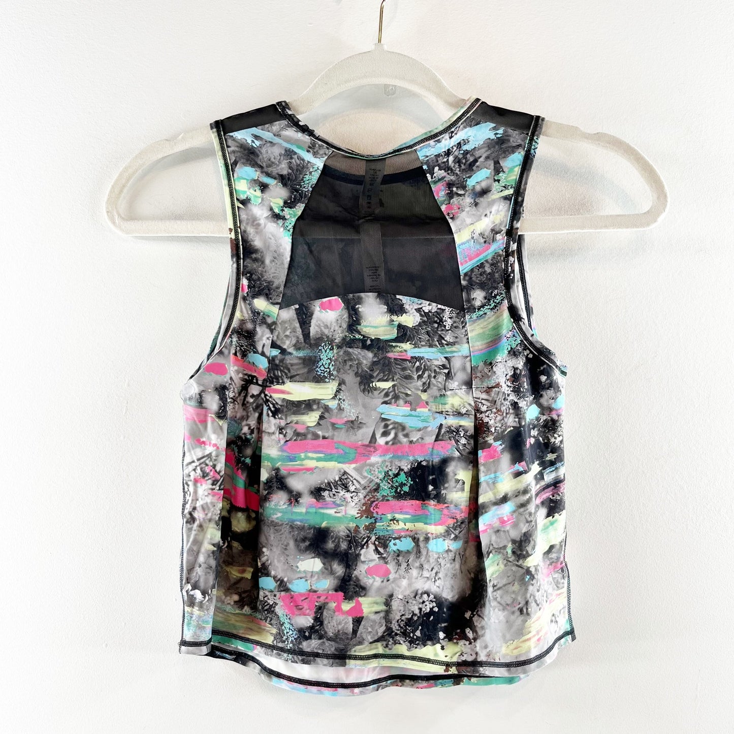 Lululemon Sculpt Cropped Tank Top Paint Drift Multi 0