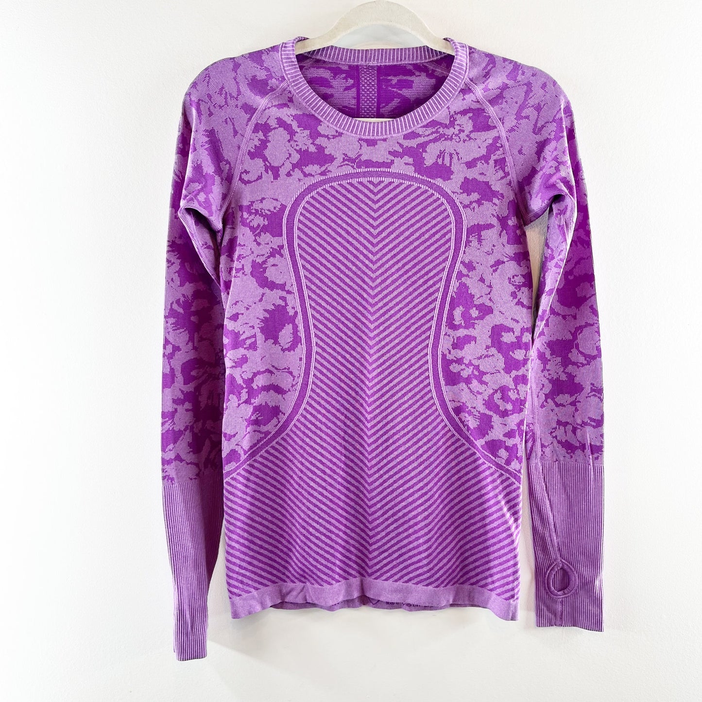 Lululemon Swiftly Tech Long Sleeve Crew Heathered Tender Violet Purple 6