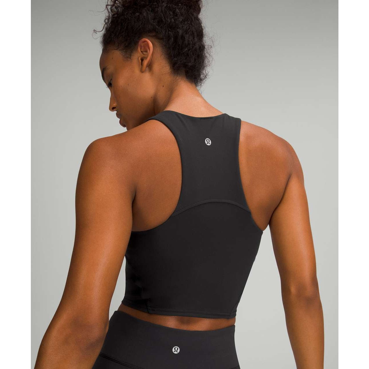 Lululemon Invigorate Training Cropped Tank Top Black 6