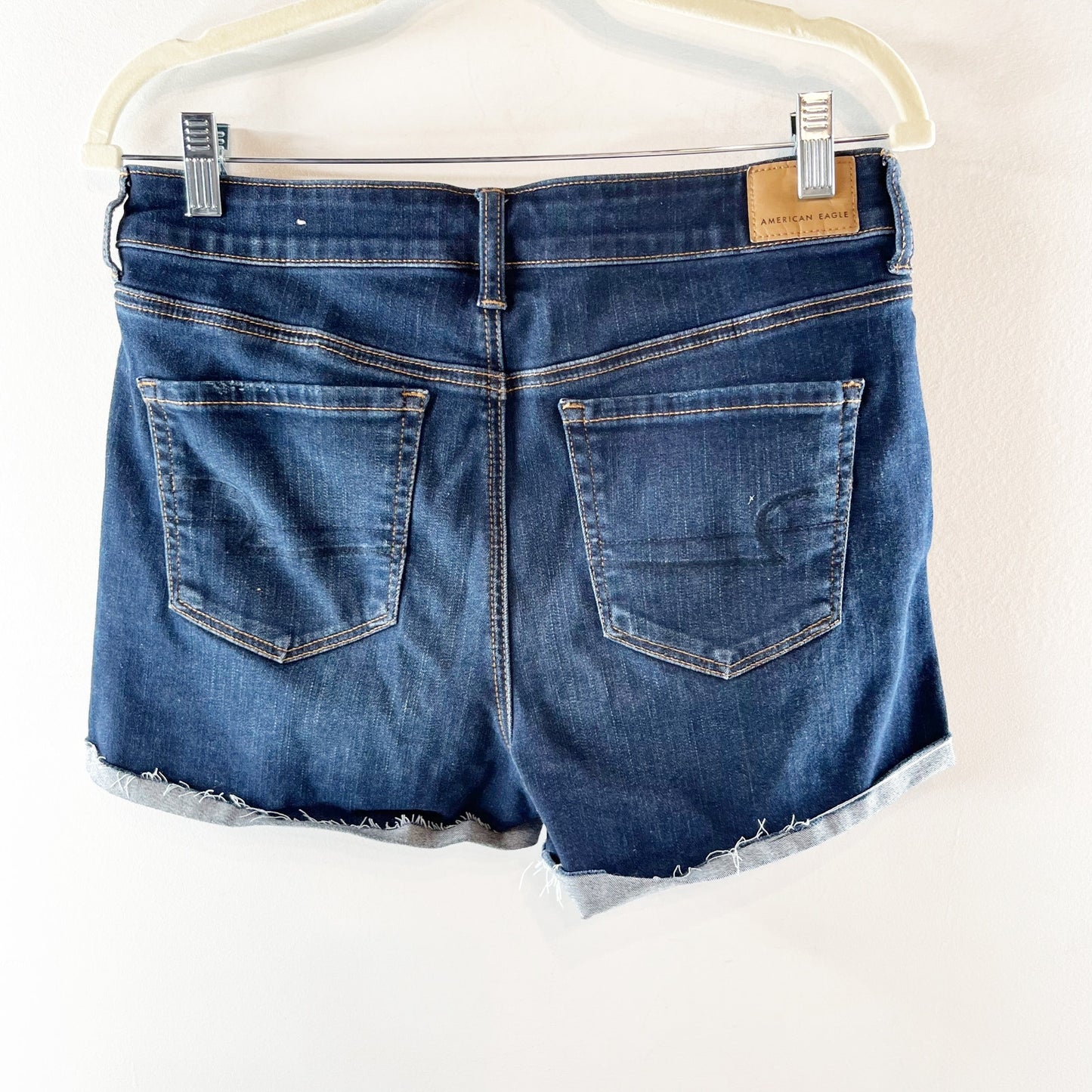 American Eagle Outfitters Ne(x)t Level High-Waisted Denim Shorts Índigo Blue 10
