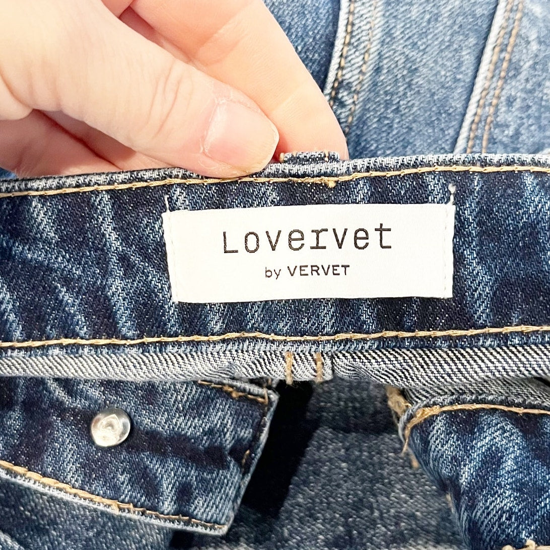 Vervet Lovervet Spellbound High Rise Crop Kick Flare Jeans Blue 31 / 13