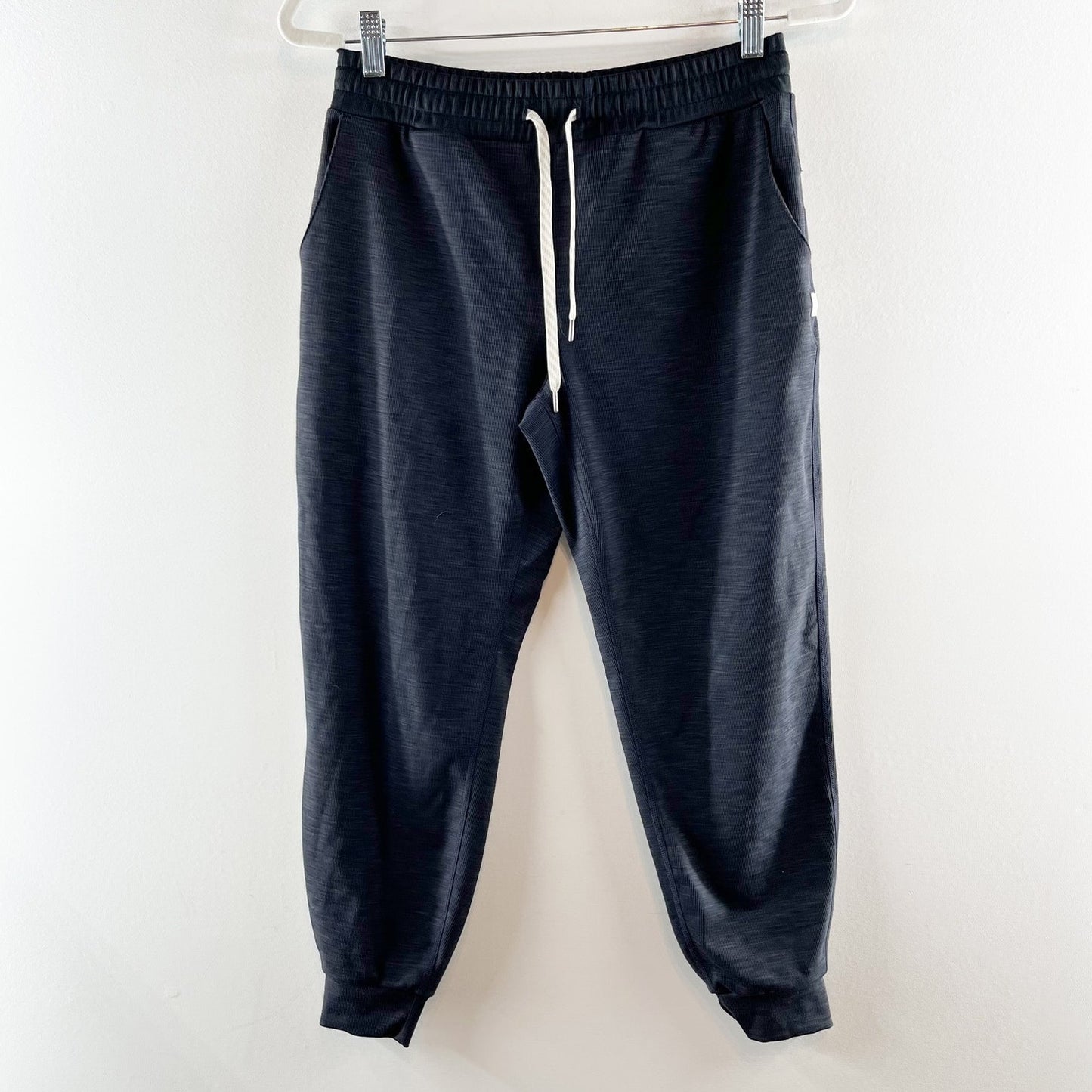 Vuori Lux Performance Jogger Sweatpants Midnight Heather Navy Blue Small