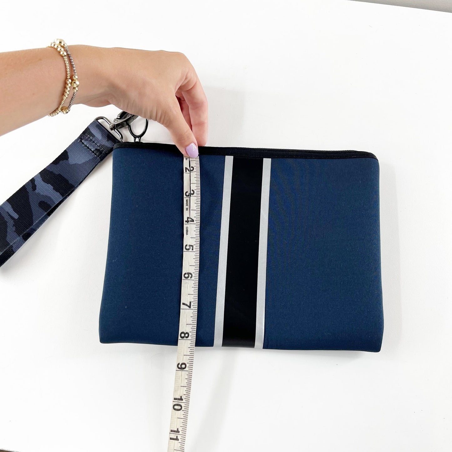 Haute Shore Beth Clutch Neoprene Wristlet Wallet Blue