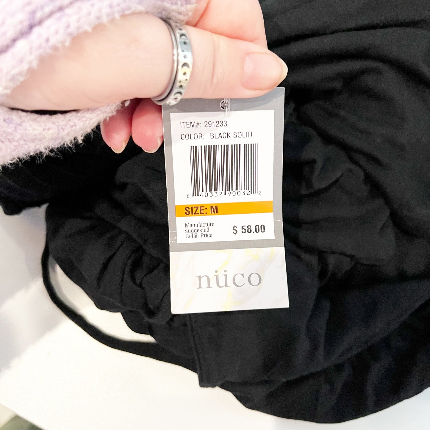 Nuco Scoopneck Jersey Maxi Dress Sundress Black Medium