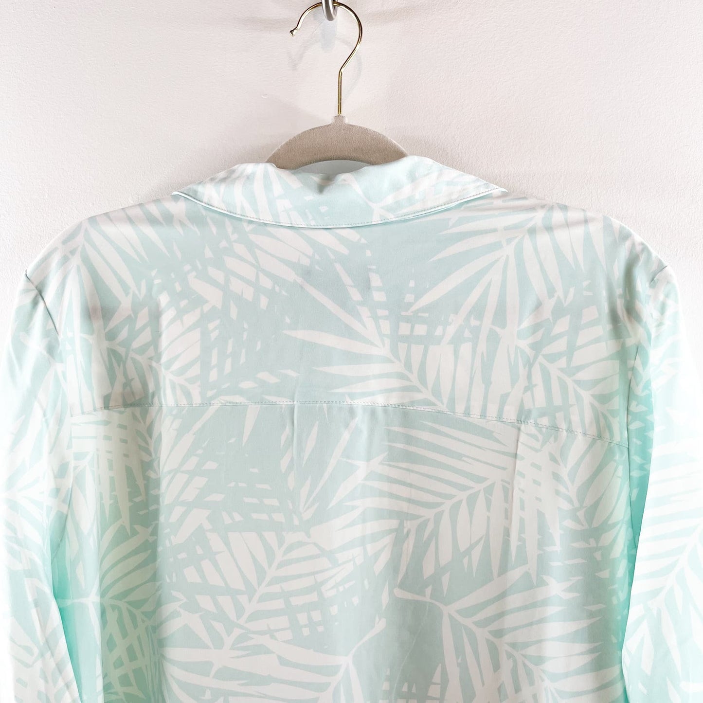 Denim & Co Beach Quick Dry Long Sleeve Cover Up Shirt Dress Green XL