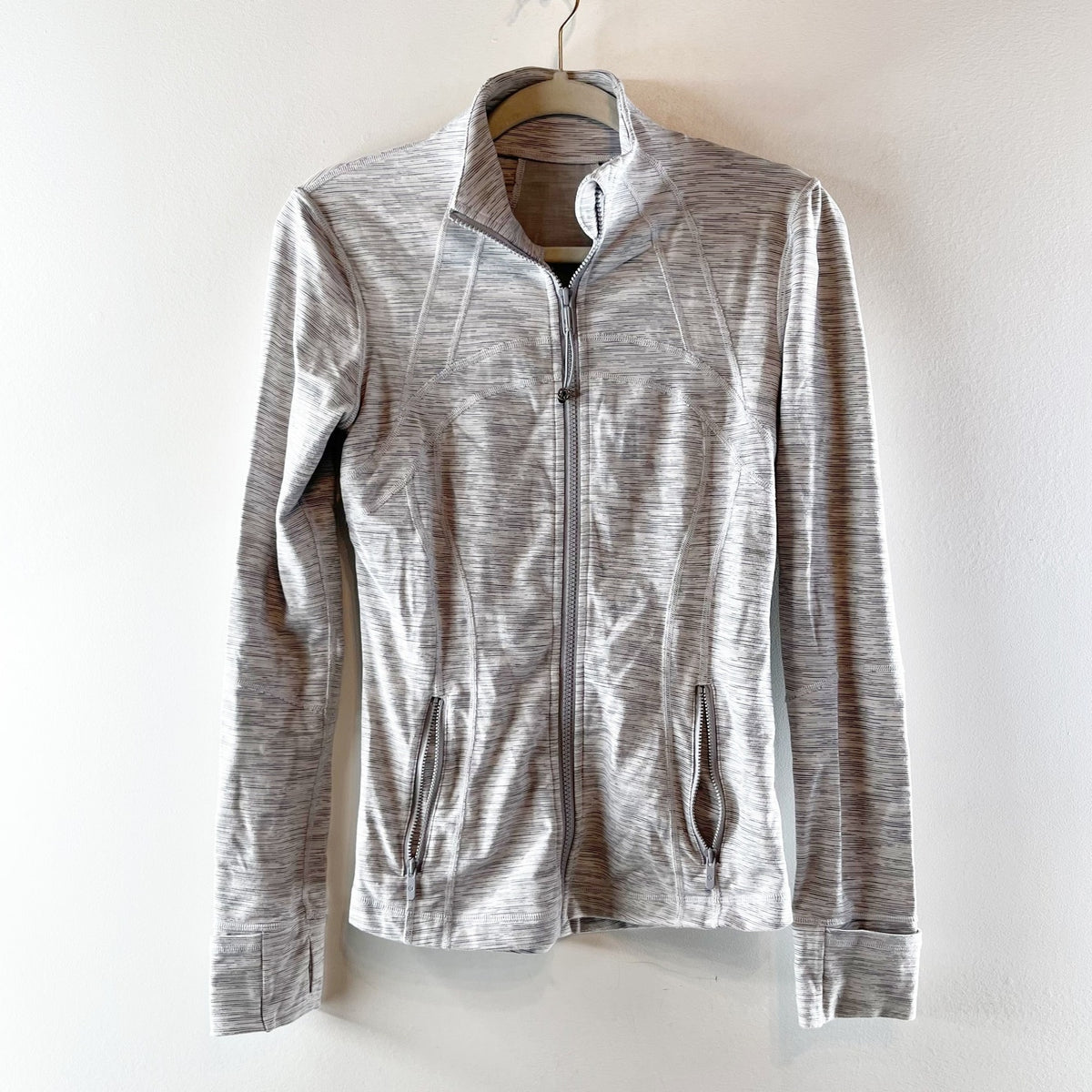 Lululemon Full Zip Define Jacket Wee Are From Space Ice Grey Alpine White 6