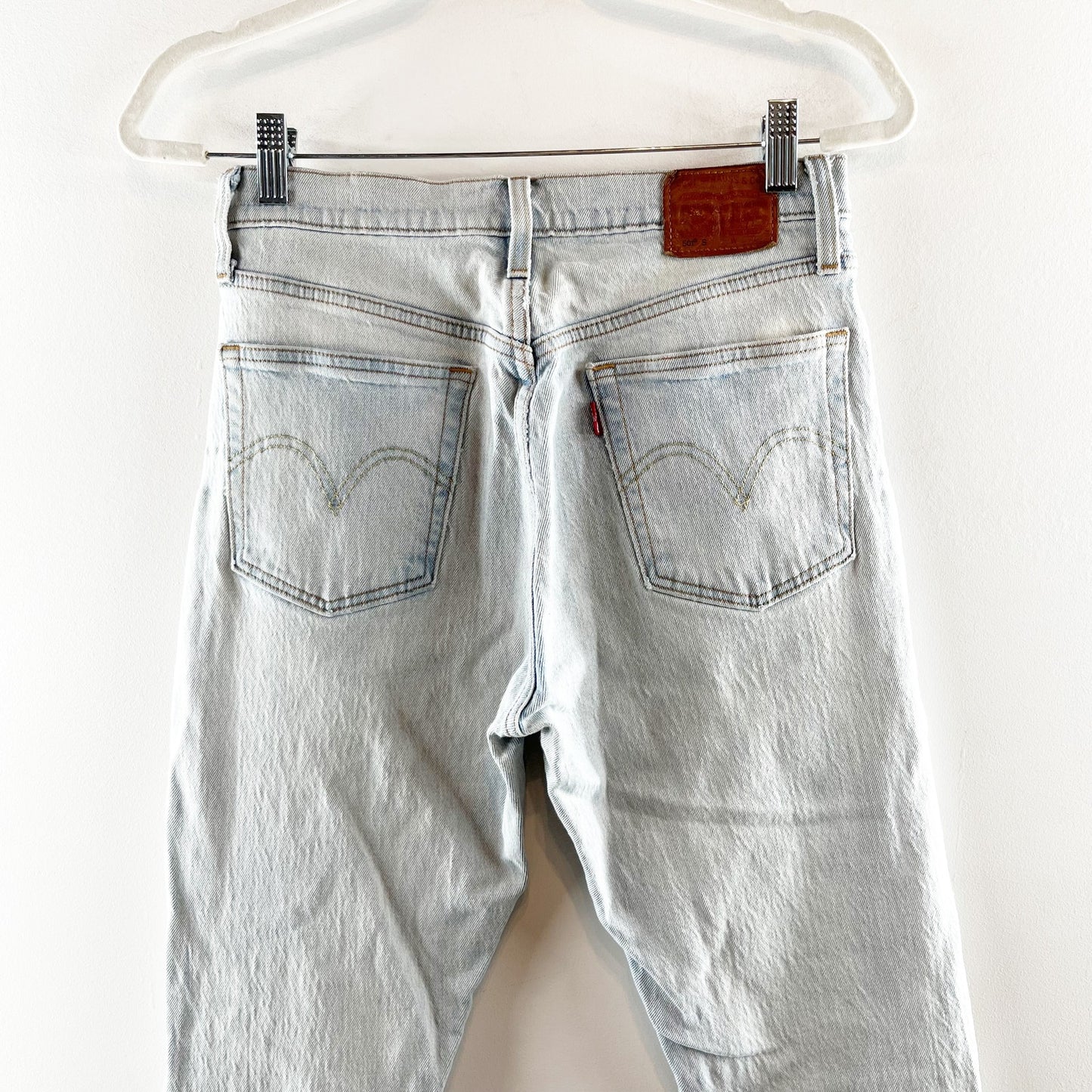 Levi's Premium 501 Cotton Blend High Rise Skinny Jeans Tango Light Blue 27 / 4
