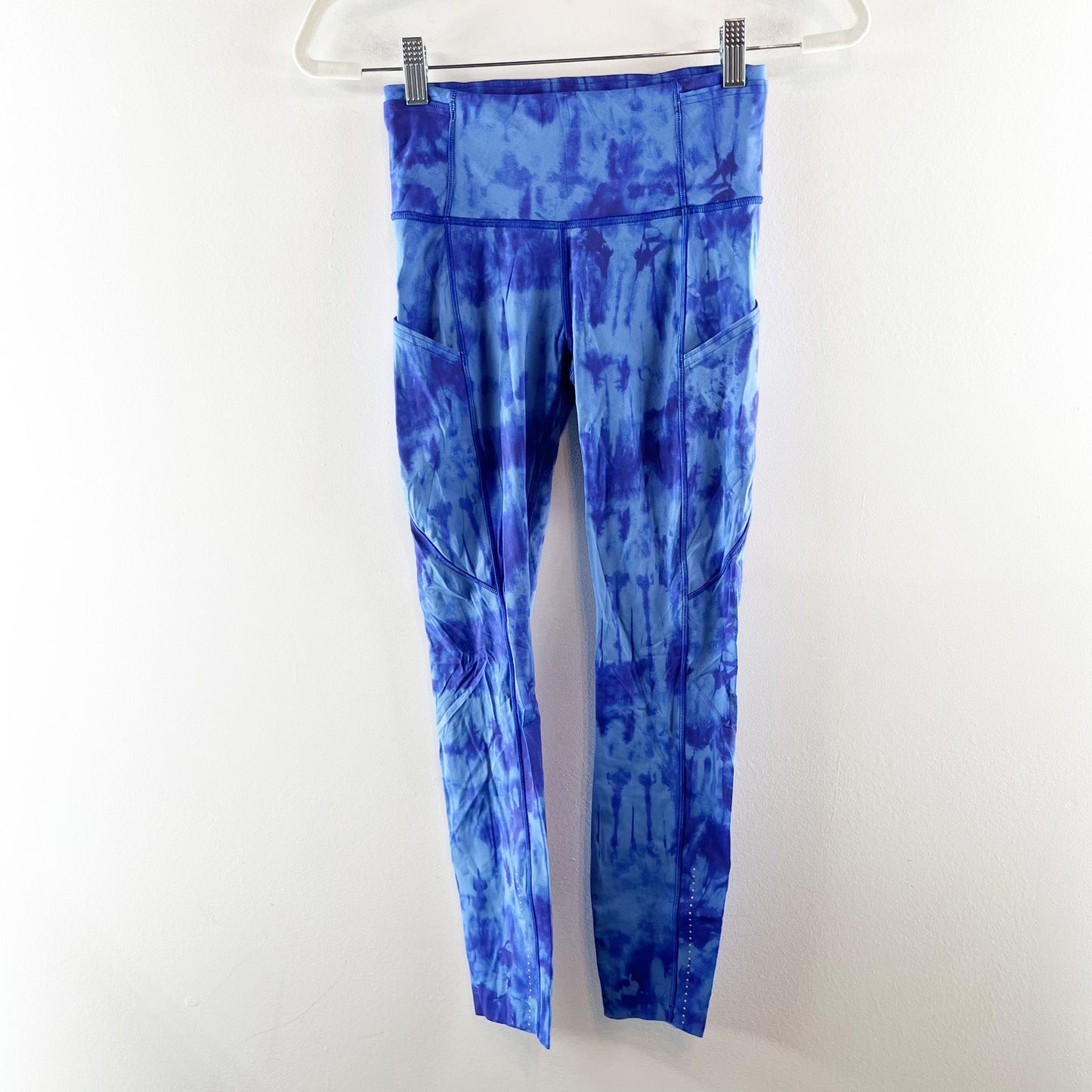 Lululemon Fast and Free Tight II Leggings Tie Dye 25" Game Day Blue Multi 4
