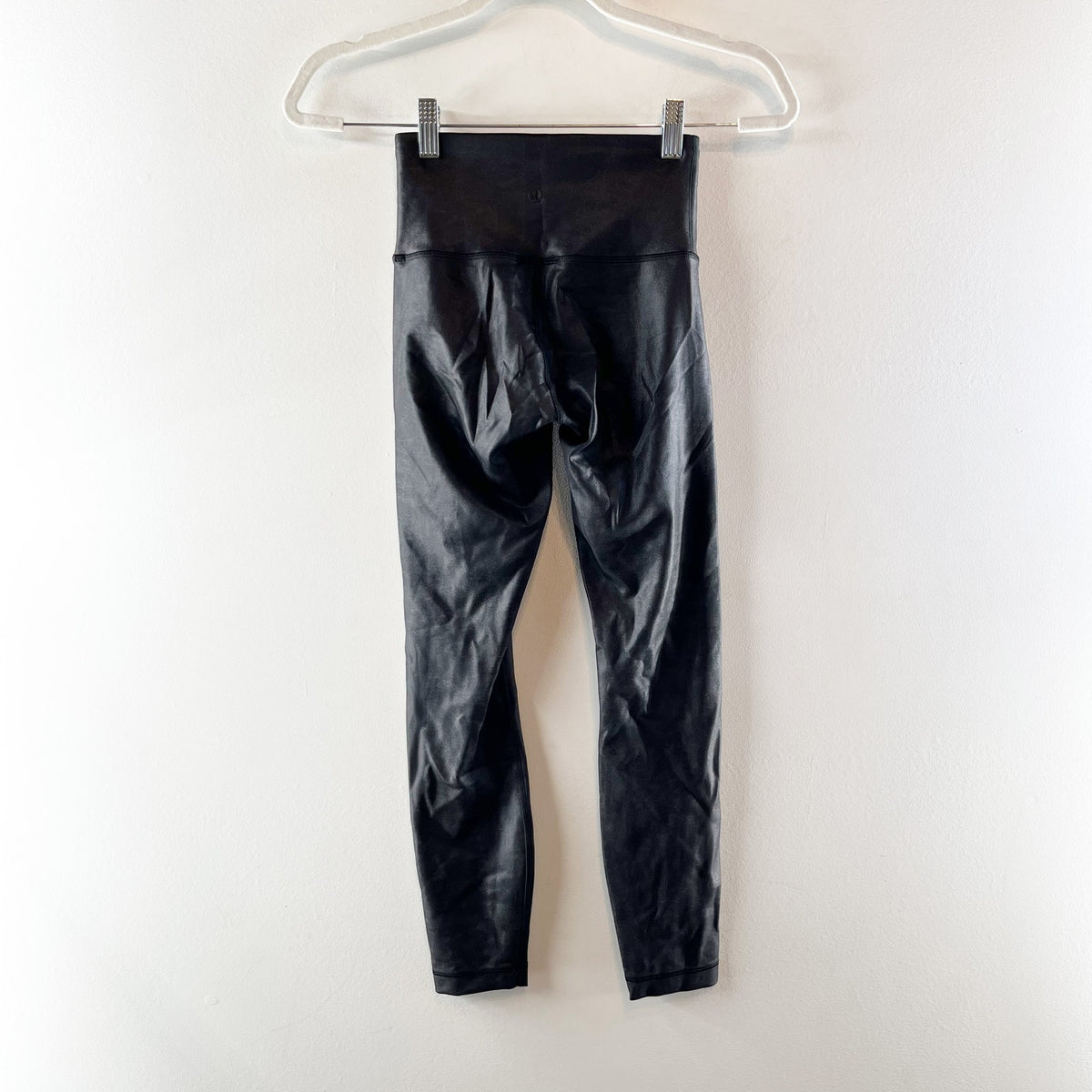 Lululemon Wunder Train High-Rise Tight Leggings 25" Matte Foil Shine Black 2