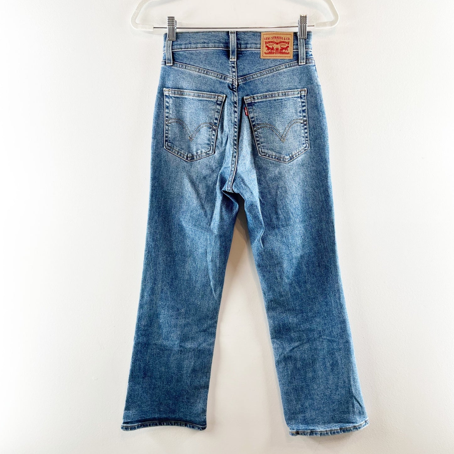 Levi's High Waisted Crop Flare Leg Jeans Blue 25 / 0