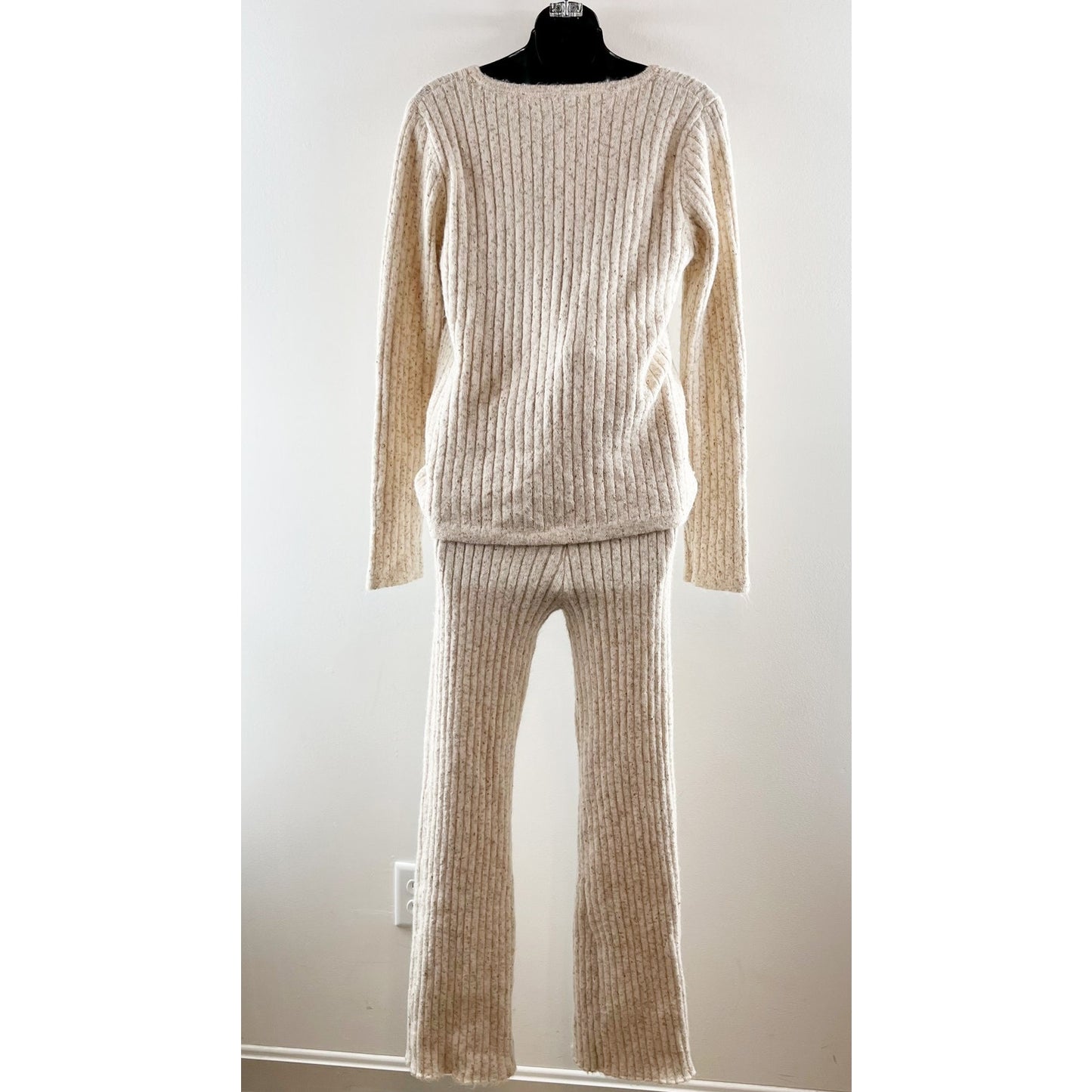 Heartloom Nikita Pant & Lilah Sweater Loungewear 2 Piece Set Oat Medium / Large