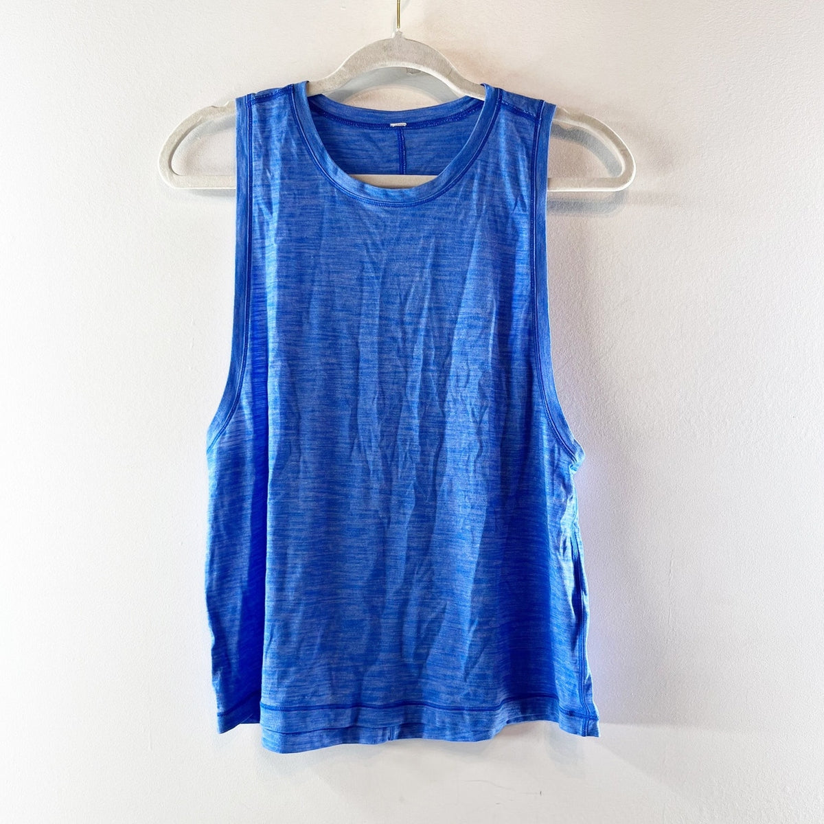 Lululemon Athletica Sleeveless Cardio Squad Tank Top II Heathered Cerulean Blue
