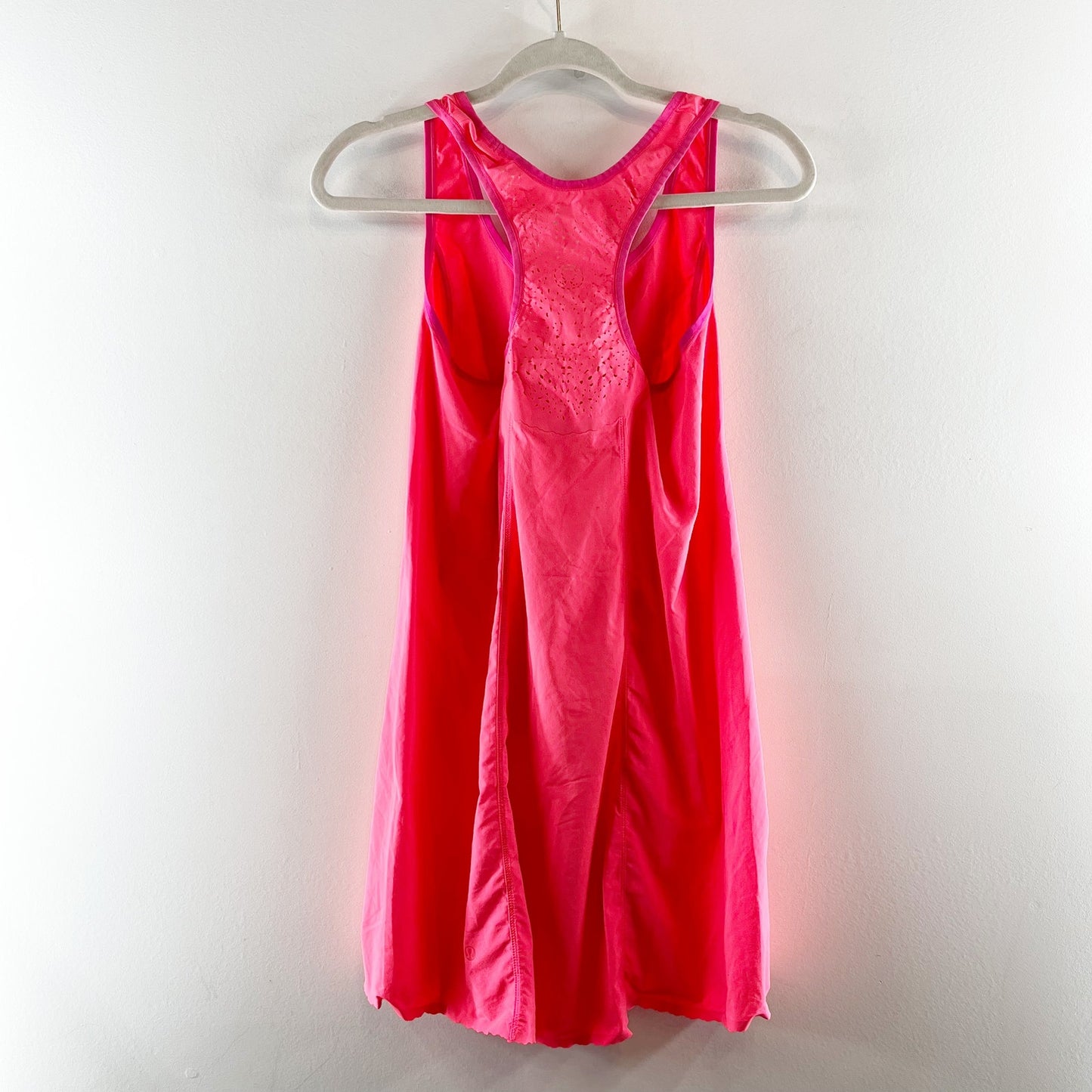 Lululemon Run In The Sun Mini Tank Dress Flash Coral Pink Small