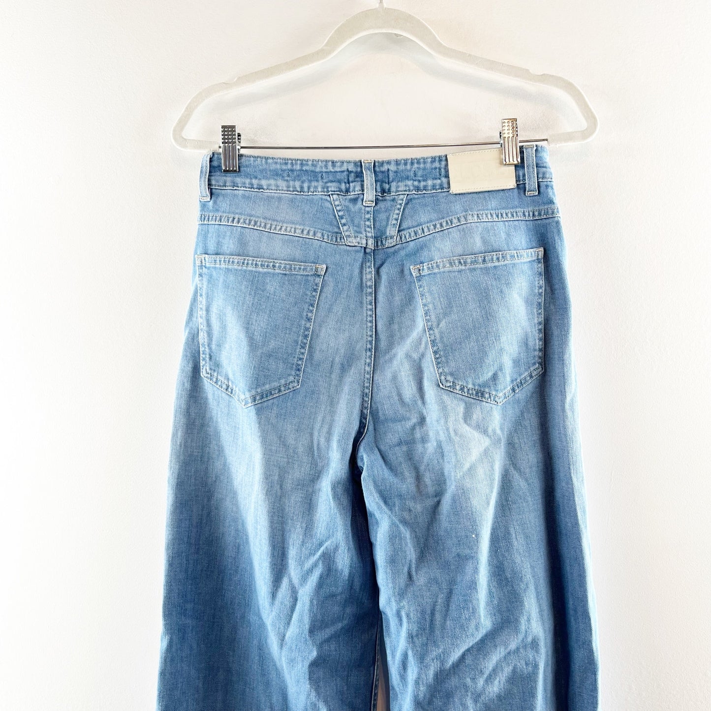 Closed Denim Glow Up High Rise Flare Dip Dye Jeans Blue 30