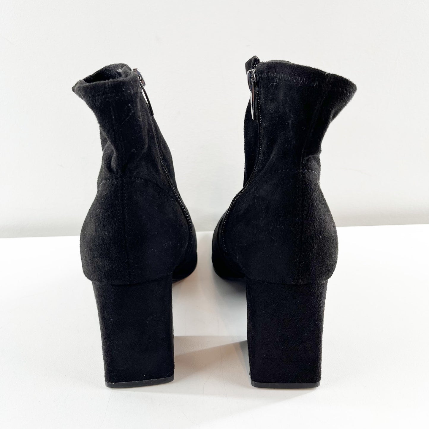Marc Fisher Balsan Suede Block Heel Ankle Boots Booties 8.5