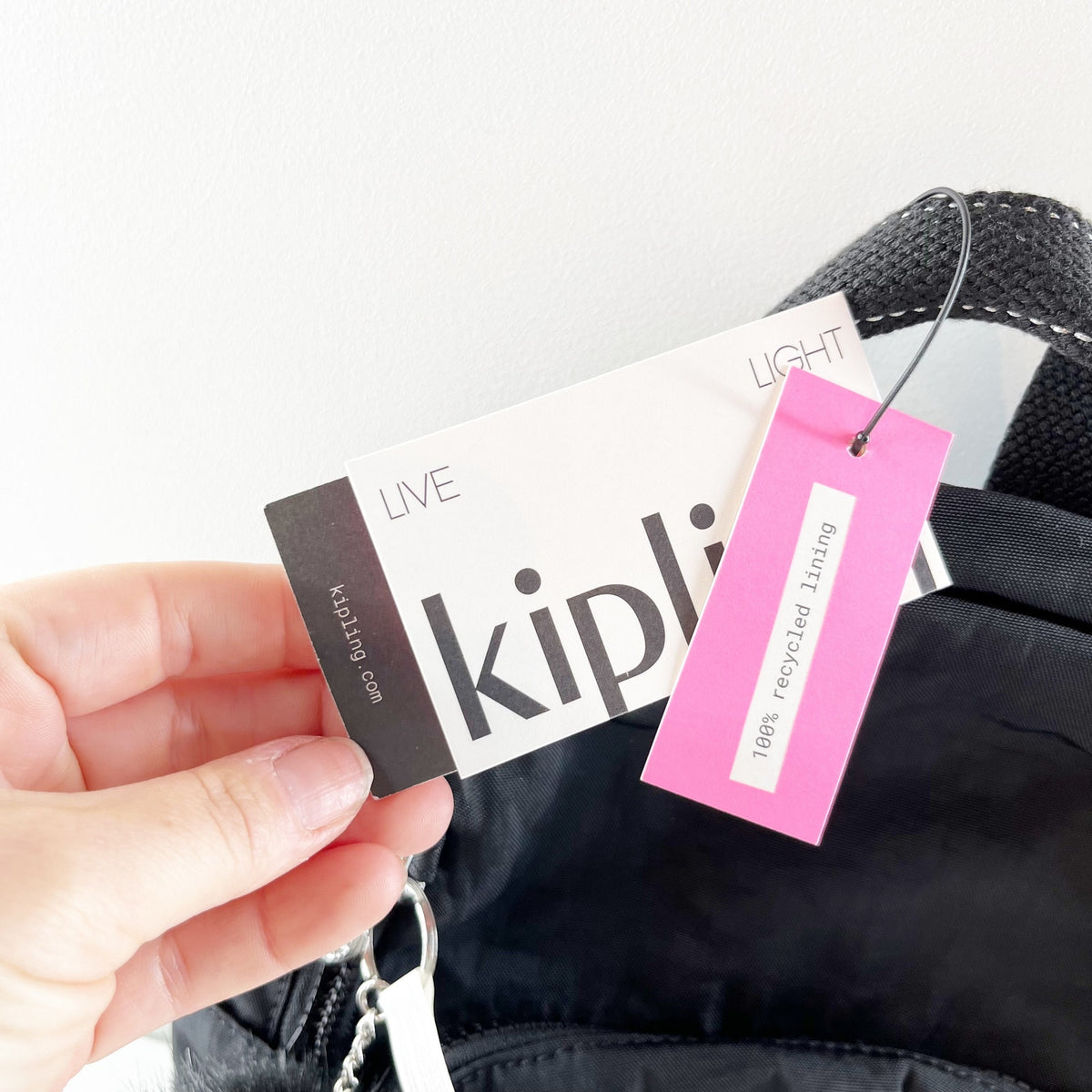 Kipling Zinna Mini Nylon Backpack Black