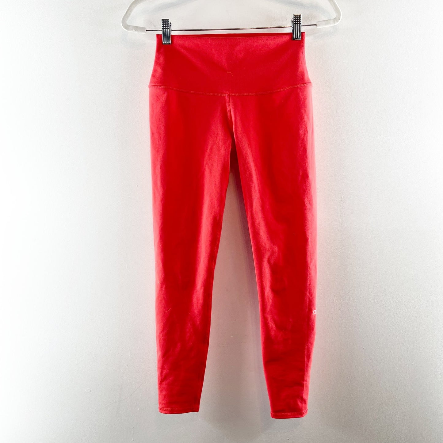 Alo High Rise Airbrush Compression Leggings Red Orange Small