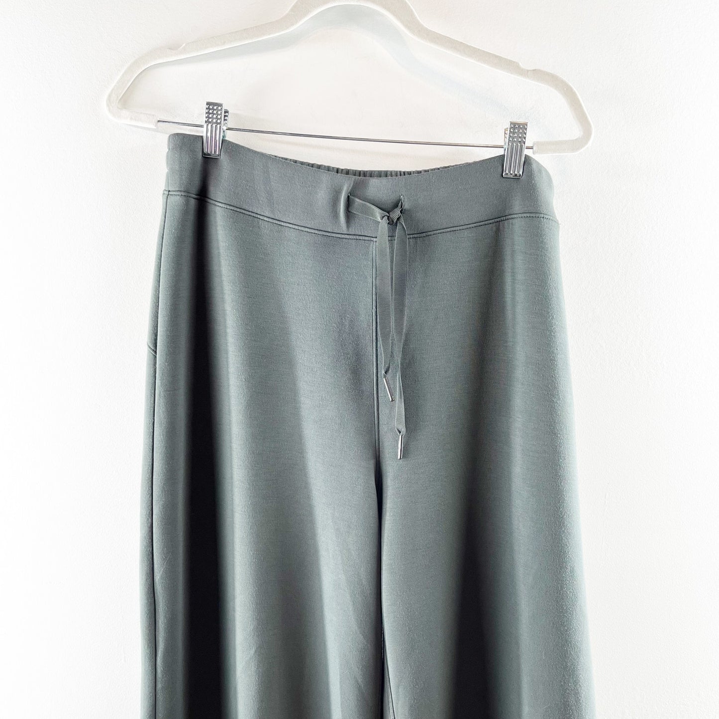 SPANX Air Essentials High Rise Wide Leg Sweatpants Green XL Tall