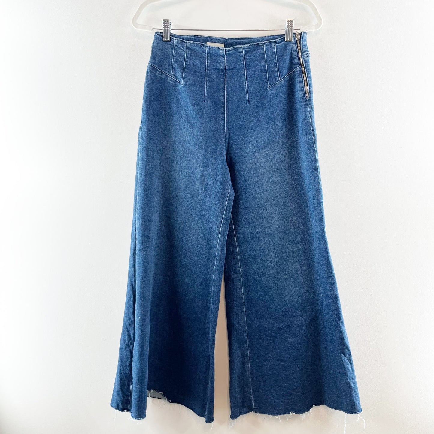 Anthropologie Pilcro A-Line Trapeze High-Rise Wide-Leg Jeans Blue 27 / 4