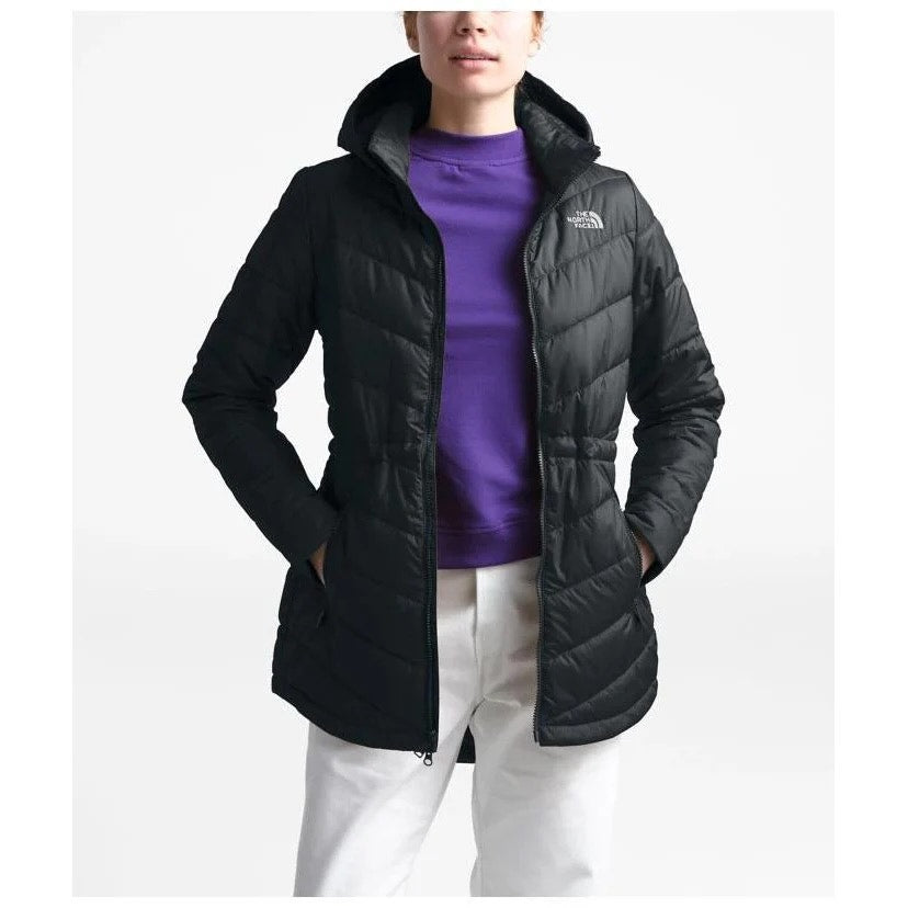 The North Face Tamburello Hooded Full Zip Quilted Parka Puffer Jacket Black L