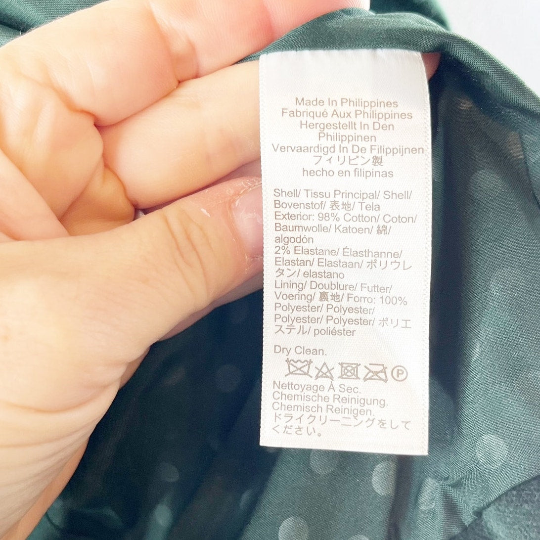J. Crew Velvet Schoolboy Blazer Jacket Dark Green Size 14