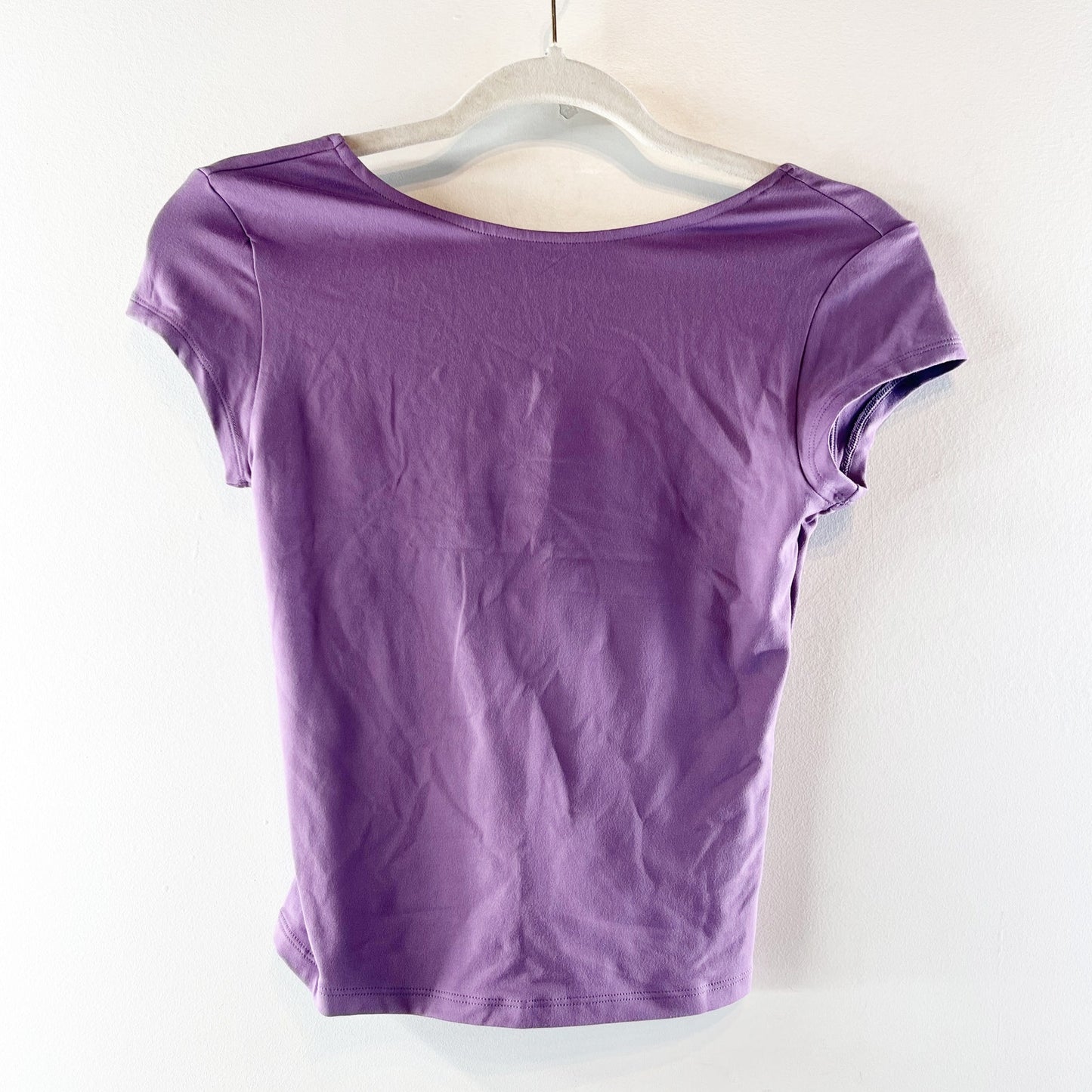 Alo Alosoft Back For More Tee Shirt Top Plum Kiss Purple Small