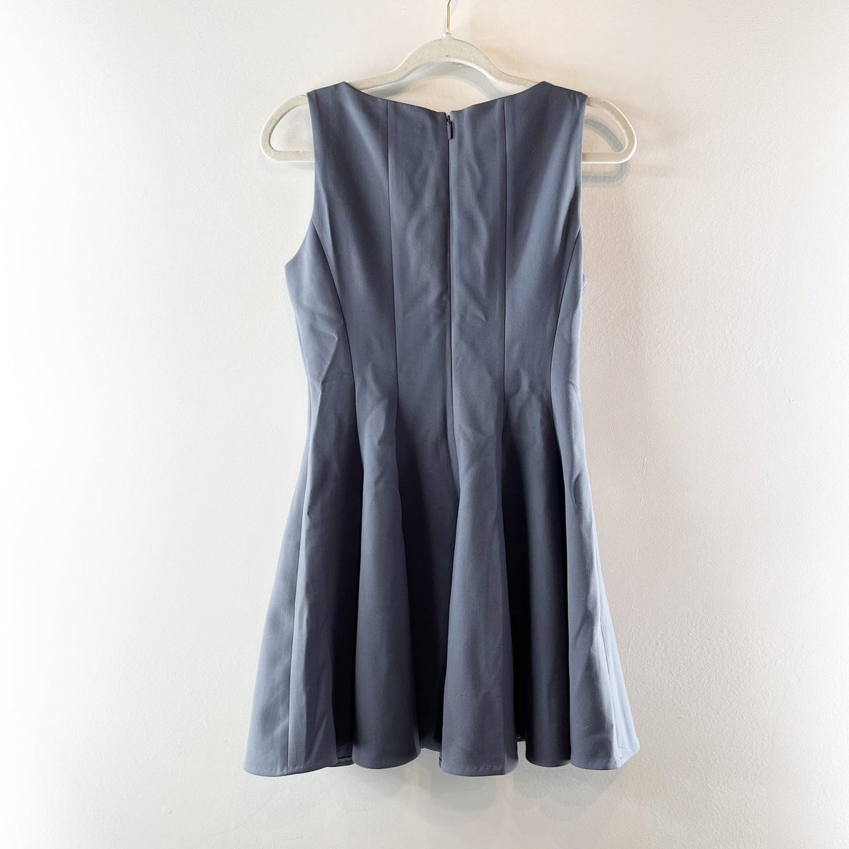 Babaton Aritzia Proxy Sleeveless Fit & Flare Mini Dress Vintage Navy Blue 2