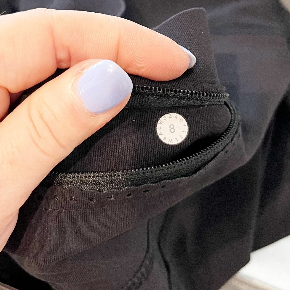 Lululemon Mind Over Miles Crop 17" Leggings Capri Black 8