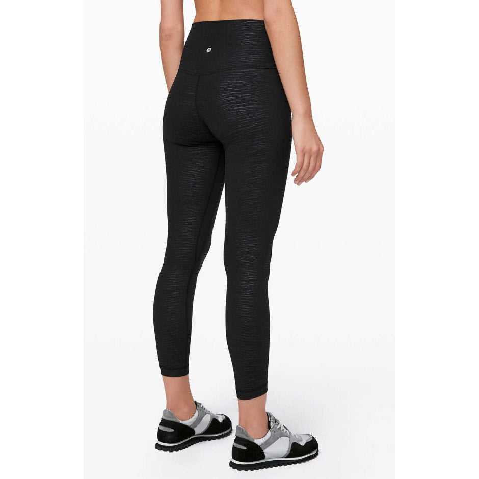 Lululemon Align Pant II Leggings 25" Stride Emboss Black 4