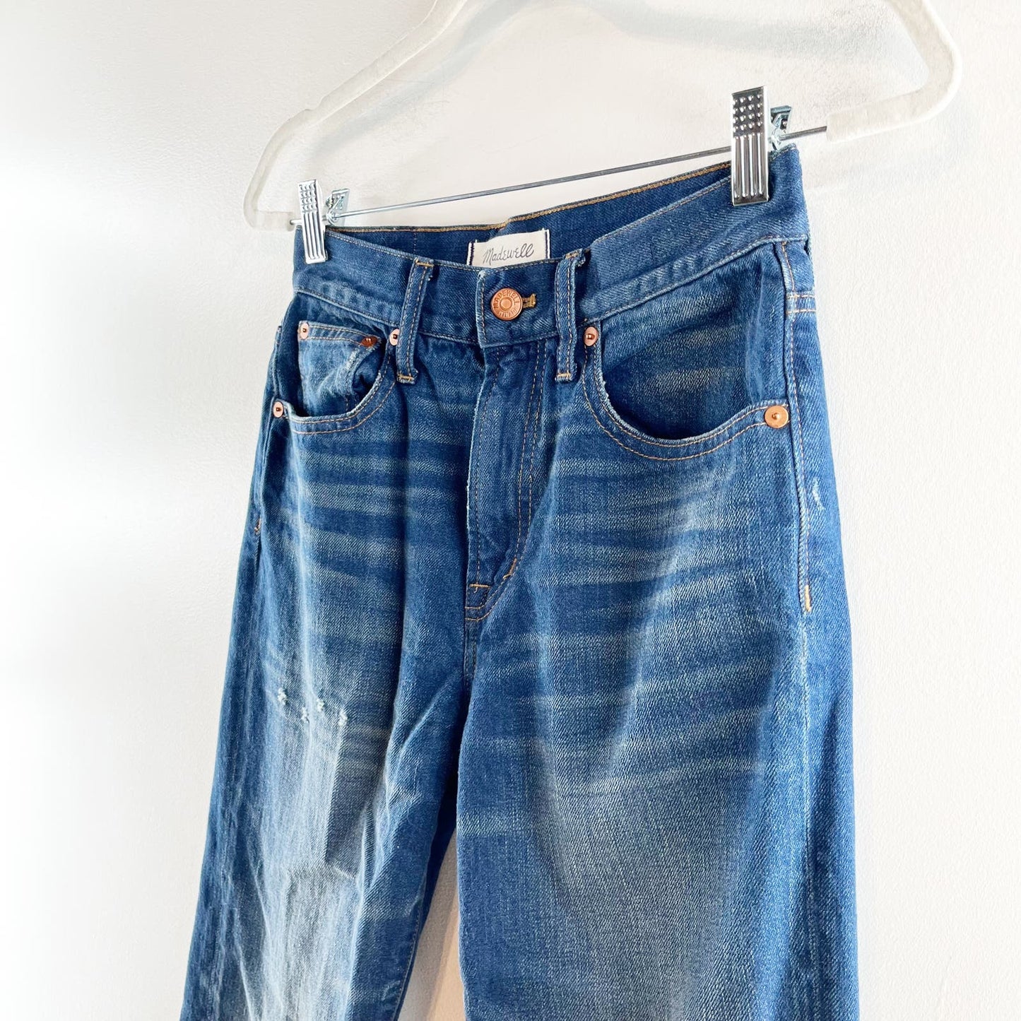 Madewell The Perfect Vintage High Rise Jeans Step Hem Ediditon Blue 25