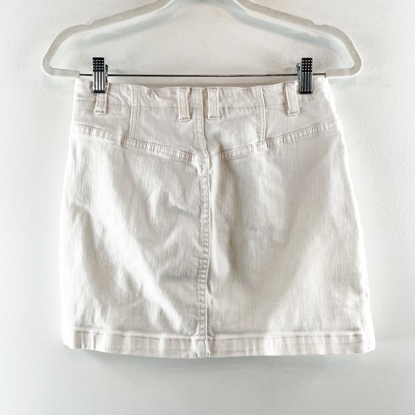 Free People We The Free Denim Mini Skirt White 29