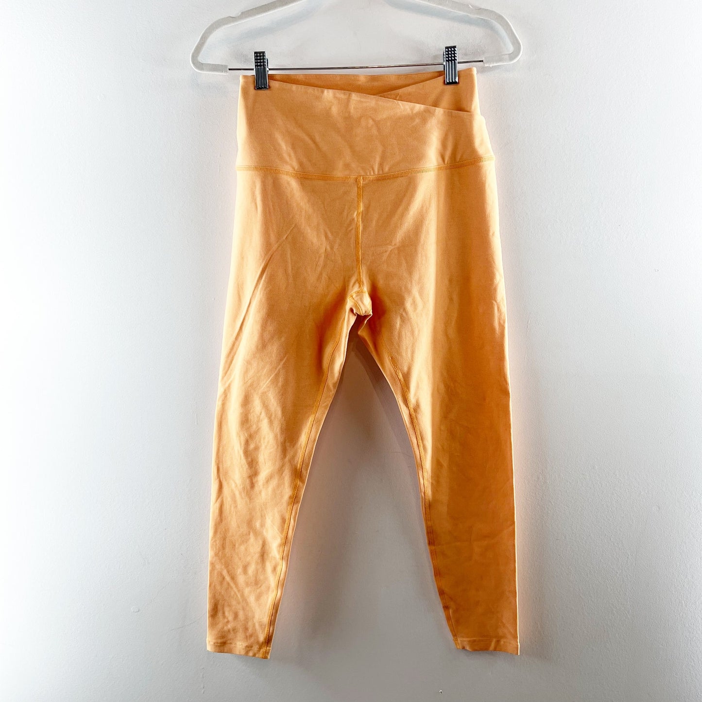 Beyond Yoga At Your Leisure High Waisted Midi Legging Light Orange Large