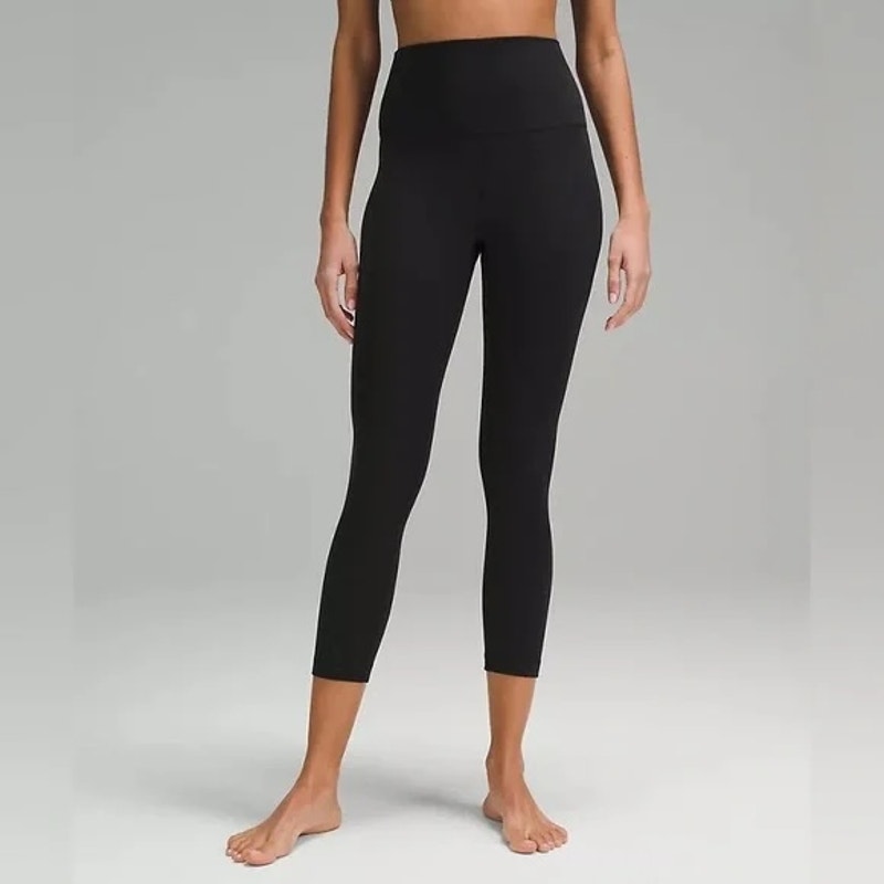 Lululemon High Rise Align Crop Leggings 23" Black 6