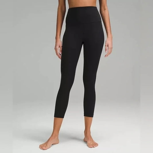 Lululemon High Rise Align Crop Leggings 23" Black 6