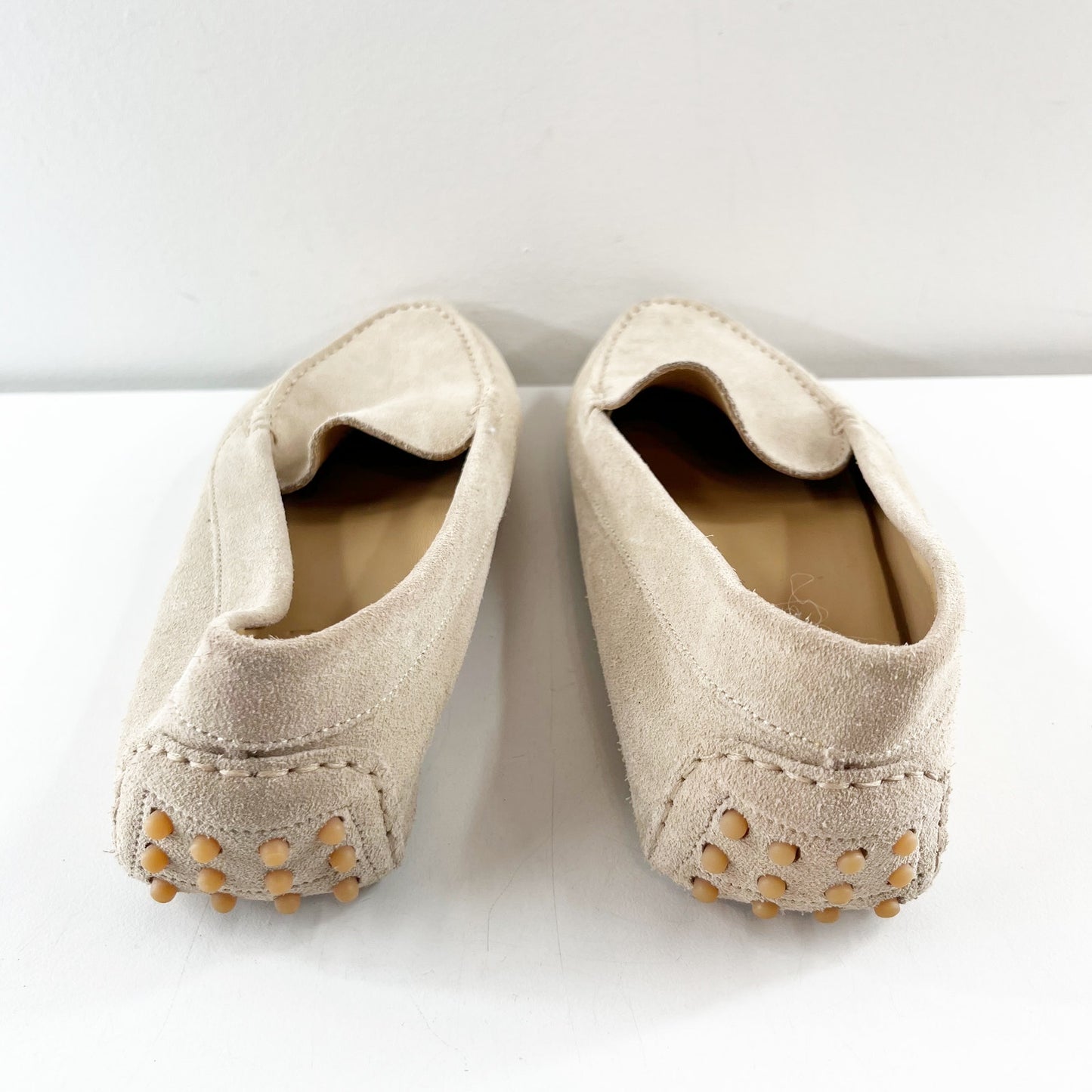 M. Gemi The Felize Suede Flat Loafer Moccasin Shoes Tan 38 / US 8
