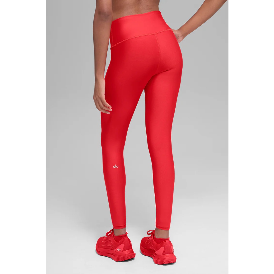 Alo Yoga Airlift 7/8 High Waisted Leggings Pants Bright Red Small