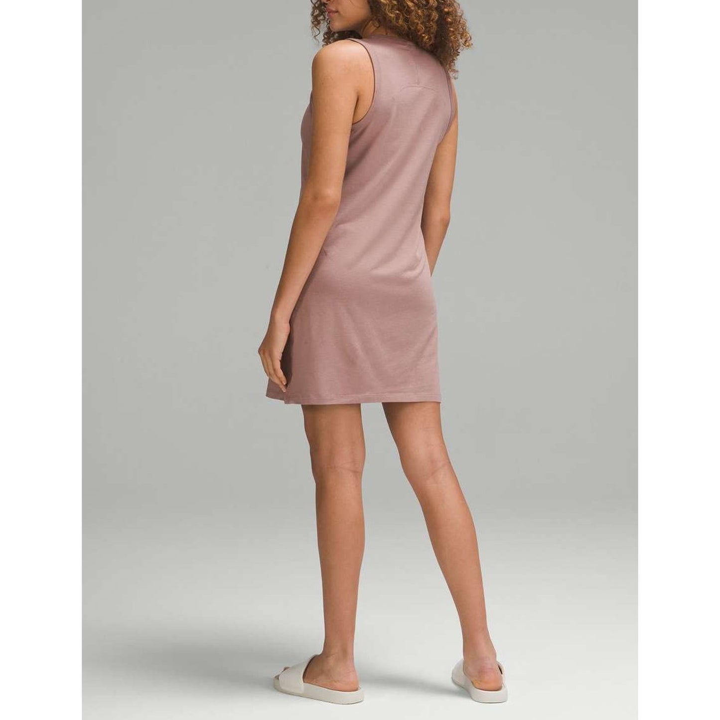 Lululemon Classic-Fit Cotton-Blend Dress Twilight Rose Pink Small
