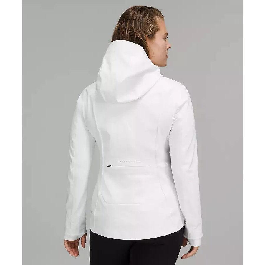 Lululemon Cross Chill Long Sleeve Full Zip Hooded Jacket RepelShell White 4