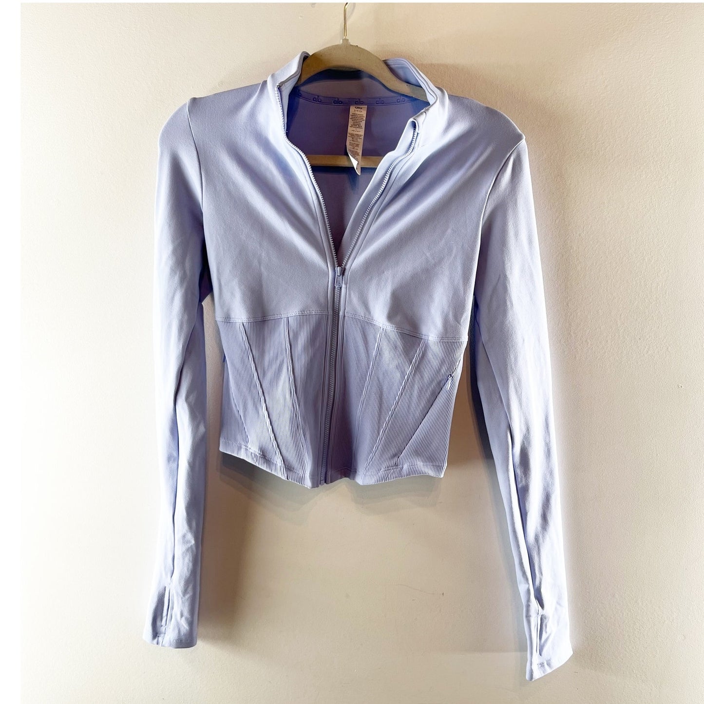 Airbrush Corset Full Zip Jacket Light Provence Blue Small