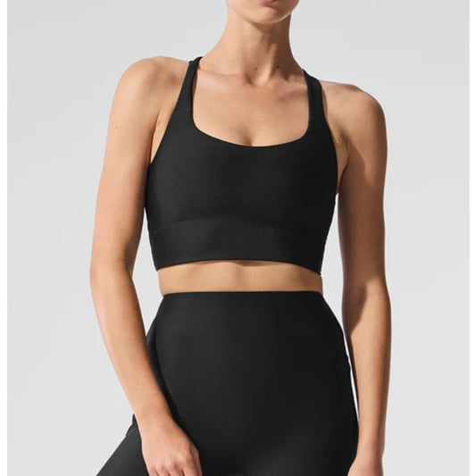 Alo Airlift Sleek Bra Tank Top Black Small