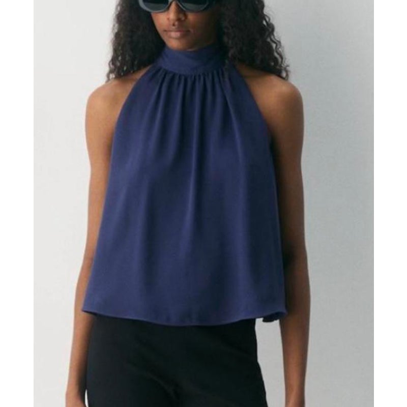 Wilfred Aritzia Austen Swing Tank Top Harbour Navy Blue XS